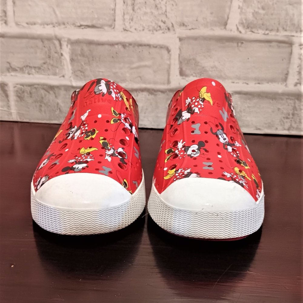 Disney X Native Minnie Mouse Shoes Womens Size 8 Red Slip On Waterproof Sneakers - Picture 15 of 15